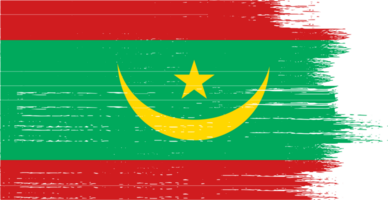 Mauritania flag  brush png