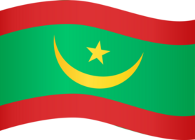 Mauritanie drapeau vague png