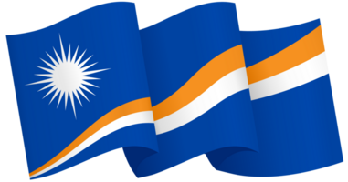 Marshall îles drapeau vague png