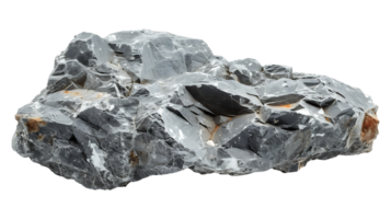 AI generated Broken stone on a transparent background. Stone png