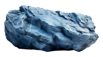 ai gerado azul cor pedra em uma transparente fundo. pedra png