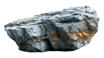 AI generated Broken stone on a transparent background. Stone png