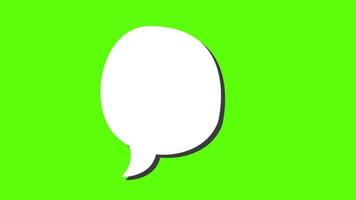 Green Screen Doodle Speech Bubbles Animated video