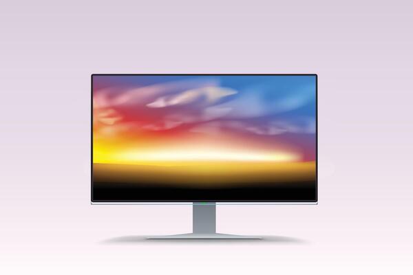 lcd screen sunset