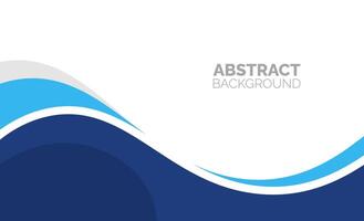 abstract Simple Minimal dynamic curve Blue and white business wave banner background. business concept. Vector illustration.