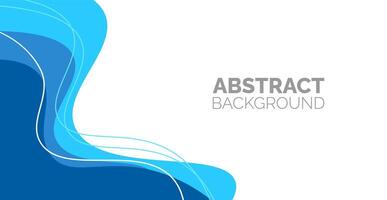 abstract Simple Minimal dynamic curve Blue and white business wave banner background. business concept. Vector illustration.