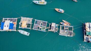 Tropical Aquaculture, Aerial Fish Farming photo