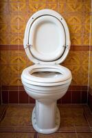 AI generated Decorative toilet interior design photo