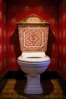 AI generated Decorative toilet interior design photo