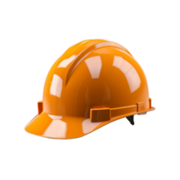 ai generado construcción la seguridad casco aislado en transparente antecedentes png