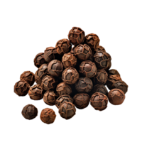 ai gegenereerd zwart cubeb peper geïsoleerd Aan transparant achtergrond png