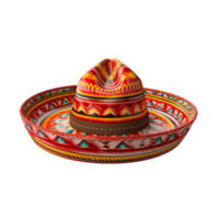 AI generated Cinco De Mayo hat Mexican sombrero hat isolated on transparent background png