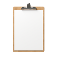 AI generated Blank paper on retro clipboard png