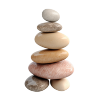AI generated Natural stacked stone png
