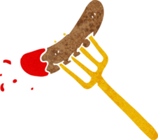 Cartoon-Hotdog und Ketchup png