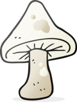 main tiré dessin animé champignon png