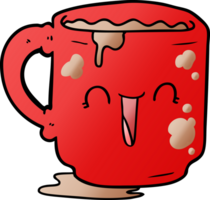 cartoon dirty office mug png