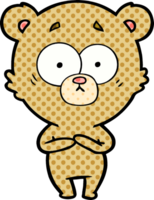 desenho de urso surpreso png