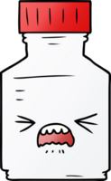 cartoon pill jar png