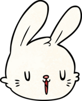 cartoon rabbit face png