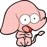 éléphant de dessin animé mignon png