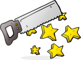 hand drawn cartoon saw png