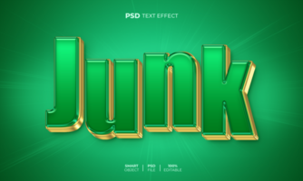 basura 3d editable texto efecto psd