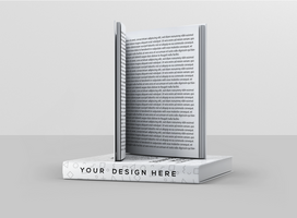 Square Book Mockup psd