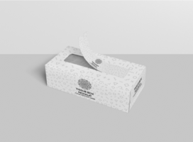 Gewebe Box Attrappe, Lehrmodell, Simulation psd