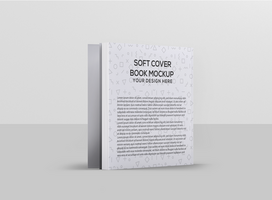 doux couverture carré livre maquette psd