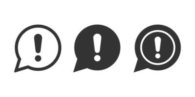 Exclamation mark sign icon. Attention symbol. vector