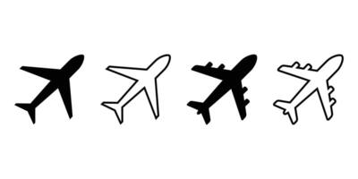 Plane icon vector collection. Airplane sign and symbol. Flight transport symbol. Travel sign. aeroplane