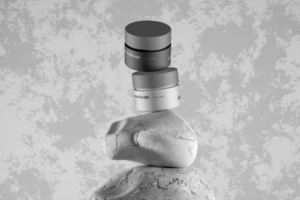 Jar Mockup with Realistic Scene and Shadow Background psd