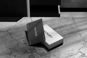 Multiple PSD Business Card Mockup With Concrete Background