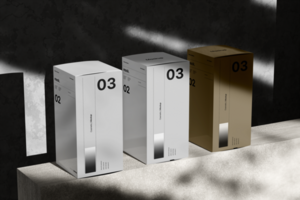 Box Mockup with Realistic Scene and Shadow Background psd