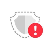 débiles seguridad, usuario datos o intimidad proteccion. la seguridad requisito concepto ilustración plano diseño vector. sencillo moderno gráfico elemento para vacío estado ui, infografía, icono vector