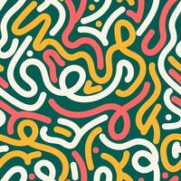 abstract pattern illustration of fun strokes with colorful colors vector