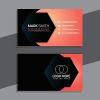 Professional creative business card design vector