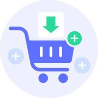 Ecommerce Add to cart modern icon illustration vector