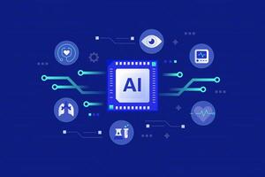 AI in Healthcare and Medical vector