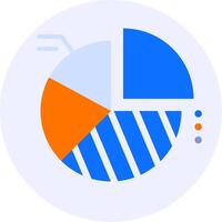 pie chart data modern icon illustration vector