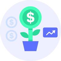 investment growth modern icon illustration vector