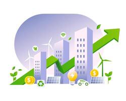 Green Economy transition vector