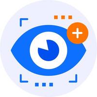 ojo ver impresión alcanzar moderno icono ilustración vector