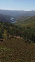 Vertikale Video von atemberaubend Natur Landschaft Antenne Aussicht