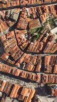 Vertical Video City of Porto in Portugal Aerial View