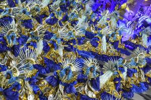 Rio, Brazil, february 12, 2024,  Parades of the samba schools Paraiso do Tuiuti of the special group, during the carnival in the city of Rio de Janeiro in Sapucai street photo