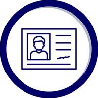 Identification Card Vector Icon