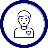 Volunteer Man Vector Icon