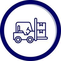 Forklift Vector Icon